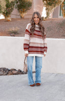 Retro Sunrise Stripe Knit Long Sleeve-Long Sleeve Tops-Krush Kandy, Women's Online Fashion Boutique Located in Phoenix, Arizona (Scottsdale Area)