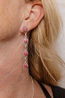Kimberly Stone Stud Dangle Earrings-Drop Earrings-Rae Collective, Women's Online Fashion Boutique Located in Phoenix, Arizona (Scottsdale Area)