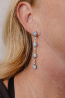 Kimberly Stone Stud Dangle Earrings-Drop Earrings-Rae Collective, Women's Online Fashion Boutique Located in Phoenix, Arizona (Scottsdale Area)