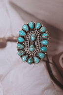 Krush Klassic Concho Stone Ring-Band Rings-Rae Collective, Women's Online Fashion Boutique Located in Phoenix, Arizona (Scottsdale Area)