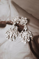 Blooming Stone Chandelier Earrings-Stud Earrings-Rae Collective, Women's Online Fashion Boutique Located in Phoenix, Arizona (Scottsdale Area)
