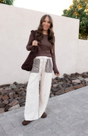 Mineral Washed Leopard Print Pocket Side Trim Pants-Pants-Krush Kandy, Women's Online Fashion Boutique Located in Phoenix, Arizona (Scottsdale Area)