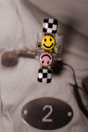 Smiley Checkered Bar Ring-Rings-Rae Collective, Women's Online Fashion Boutique Located in Phoenix, Arizona (Scottsdale Area)