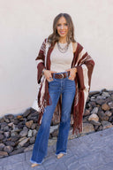 Sedona Sands Stripe Ruana Kimono-kimono-Rae Collective, Women's Online Fashion Boutique Located in Phoenix, Arizona (Scottsdale Area)