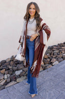 Sedona Sands Stripe Ruana Kimono-kimono-Rae Collective, Women's Online Fashion Boutique Located in Phoenix, Arizona (Scottsdale Area)