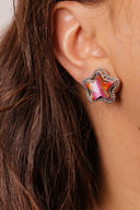Jumbo Star Slab Stud Earrings-Stud Earrings-Rae Collective, Women's Online Fashion Boutique Located in Phoenix, Arizona (Scottsdale Area)