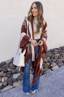 Sedona Sands Stripe Ruana Kimono-kimono-Rae Collective, Women's Online Fashion Boutique Located in Phoenix, Arizona (Scottsdale Area)