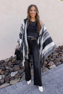 Sedona Sands Stripe Ruana Kimono-kimono-Krush Kandy, Women's Online Fashion Boutique Located in Phoenix, Arizona (Scottsdale Area)