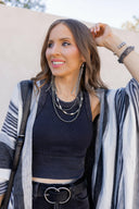 Sedona Sands Stripe Ruana Kimono-kimono-Rae Collective, Women's Online Fashion Boutique Located in Phoenix, Arizona (Scottsdale Area)
