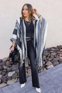 Sedona Sands Stripe Ruana Kimono-kimono-Rae Collective, Women's Online Fashion Boutique Located in Phoenix, Arizona (Scottsdale Area)