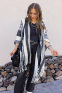Sedona Sands Stripe Ruana Kimono-kimono-Rae Collective, Women's Online Fashion Boutique Located in Phoenix, Arizona (Scottsdale Area)
