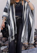 Sedona Sands Stripe Ruana Kimono-kimono-Rae Collective, Women's Online Fashion Boutique Located in Phoenix, Arizona (Scottsdale Area)