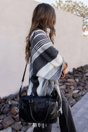 Sedona Sands Stripe Ruana Kimono-kimono-Rae Collective, Women's Online Fashion Boutique Located in Phoenix, Arizona (Scottsdale Area)