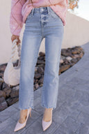 Risen Full Size High Rise Straight Jeans-Jeans-Krush Kandy, Women's Online Fashion Boutique Located in Phoenix, Arizona (Scottsdale Area)
