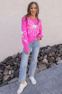 True Romance Bow Detail Sweater-Sweaters-Rae Collective, Women's Online Fashion Boutique Located in Phoenix, Arizona (Scottsdale Area)