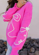 True Romance Bow Detail Sweater-Sweaters-Rae Collective, Women's Online Fashion Boutique Located in Phoenix, Arizona (Scottsdale Area)