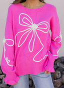 True Romance Bow Detail Sweater-Sweaters-Rae Collective, Women's Online Fashion Boutique Located in Phoenix, Arizona (Scottsdale Area)