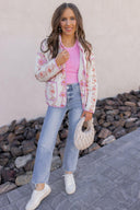 Winter Bloom Floral Print Quilted Puffer Jacket-Jackets-Rae Collective, Women's Online Fashion Boutique Located in Phoenix, Arizona (Scottsdale Area)