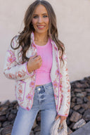 Winter Bloom Floral Print Quilted Puffer Jacket-Jackets-Rae Collective, Women's Online Fashion Boutique Located in Phoenix, Arizona (Scottsdale Area)