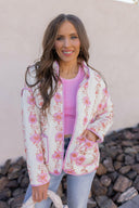 Winter Bloom Floral Print Quilted Puffer Jacket-Jackets-Rae Collective, Women's Online Fashion Boutique Located in Phoenix, Arizona (Scottsdale Area)