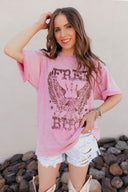 Free Bird Eagle Vintage Graphic Boyfriend Tee