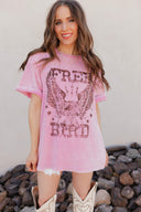 Free Bird Eagle Vintage Graphic Boyfriend Tee
