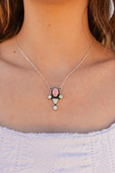 In The Moment Pink Conch & Paloma Necklace-Necklaces-Krush Kandy, Women's Online Fashion Boutique Located in Phoenix, Arizona (Scottsdale Area)