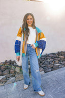 Better Off Color Block Zip Up Hoodie-Jackets-Rae Collective, Women's Online Fashion Boutique Located in Phoenix, Arizona (Scottsdale Area)