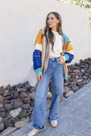 Better Off Color Block Zip Up Hoodie-Jackets-Rae Collective, Women's Online Fashion Boutique Located in Phoenix, Arizona (Scottsdale Area)