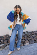Better Off Color Block Zip Up Hoodie-Jackets-Rae Collective, Women's Online Fashion Boutique Located in Phoenix, Arizona (Scottsdale Area)
