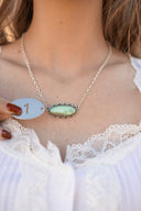 Deer Fawn & Varascite Big Slab Necklaces-Necklaces-Krush Kandy, Women's Online Fashion Boutique Located in Phoenix, Arizona (Scottsdale Area)