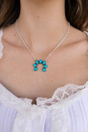 Turquoise Horseshoe Necklace-Necklace-Krush Kandy, Women's Online Fashion Boutique Located in Phoenix, Arizona (Scottsdale Area)