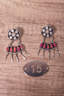 Give Em A Hand Jeweled Post Earrings-Stud Earrings-Rae Collective, Women's Online Fashion Boutique Located in Phoenix, Arizona (Scottsdale Area)