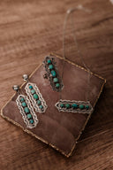 Wanderlust Dreams Turquoise Necklace, Ring & Earrings-Chain Necklaces-Rae Collective, Women's Online Fashion Boutique Located in Phoenix, Arizona (Scottsdale Area)