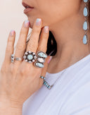 Celestial & Cosmic Three Stone Crawler Rings - Made to Order