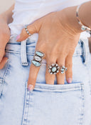 Celestial & Cosmic Three Stone Crawler Rings - Made to Order