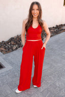 Wide Leg Pant Set-Sets-Krush Kandy, Women's Online Fashion Boutique Located in Phoenix, Arizona (Scottsdale Area)