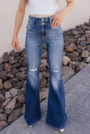 Kancan Confidence Boosting Distressed Flare Jean-Jeans-Rae Collective, Women's Online Fashion Boutique Located in Phoenix, Arizona (Scottsdale Area)