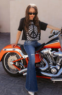 Kancan Confidence Boosting Distressed Flare Jean-Jeans-Rae Collective, Women's Online Fashion Boutique Located in Phoenix, Arizona (Scottsdale Area)