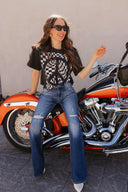 Kancan Confidence Boosting Distressed Flare Jean-Jeans-Rae Collective, Women's Online Fashion Boutique Located in Phoenix, Arizona (Scottsdale Area)