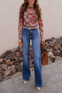 Dusk to Dawn Gradient Wide Leg Kancan Jeans