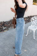 KANCAN Main Character Mid Rise Wide Leg Jeans