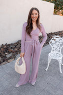 Tie Waist Pant Set-Sets-Krush Kandy, Women's Online Fashion Boutique Located in Phoenix, Arizona (Scottsdale Area)
