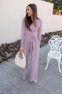 Tie Waist Pant Set-Sets-Krush Kandy, Women's Online Fashion Boutique Located in Phoenix, Arizona (Scottsdale Area)