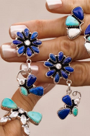 Always Connected Butterfly Cluster Earrings-Earrings-Rae Collective, Women's Online Fashion Boutique Located in Phoenix, Arizona (Scottsdale Area)