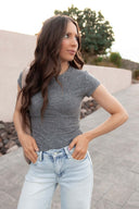 Perfect Fit Second Skin Short Sleeve Top-Tops-Krush Kandy, Women's Online Fashion Boutique Located in Phoenix, Arizona (Scottsdale Area)