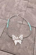 Bethany's Butterfly Sterling Silver Desert Pearl Necklaces-Pearl Necklaces-Rae Collective, Women's Online Fashion Boutique Located in Phoenix, Arizona (Scottsdale Area)