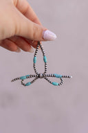 Desert Pearl & Turquoise Bow Earrings-Stud Earrings-Rae Collective, Women's Online Fashion Boutique Located in Phoenix, Arizona (Scottsdale Area)