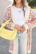 Pop Of Color Long Cardigan