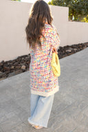 Pop Of Color Long Cardigan